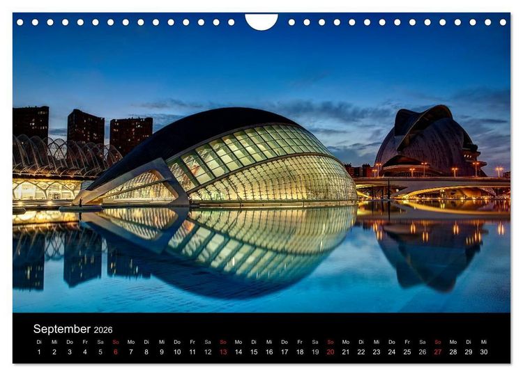Produktbild: N&auml;chtliche St&auml;dte (Wandkalender 2026 DIN A4 quer), CALVENDO Monatskalender