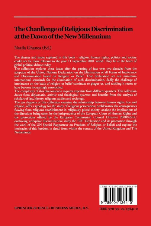 Produktbild: The Challenge of Religious Discrimination at the Dawn of the New Millennium