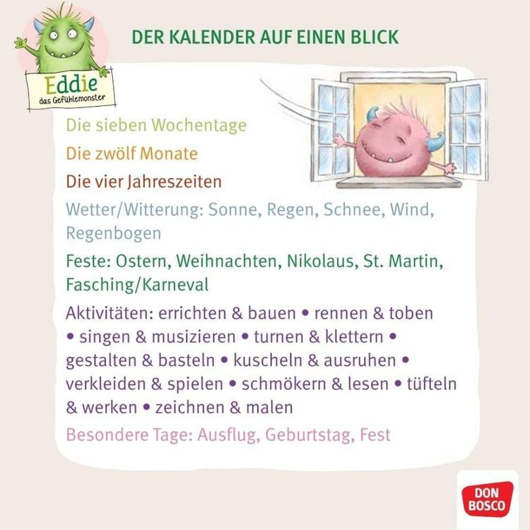 Produktbild: Unser Kita-Kalender mit Eddie und Ella