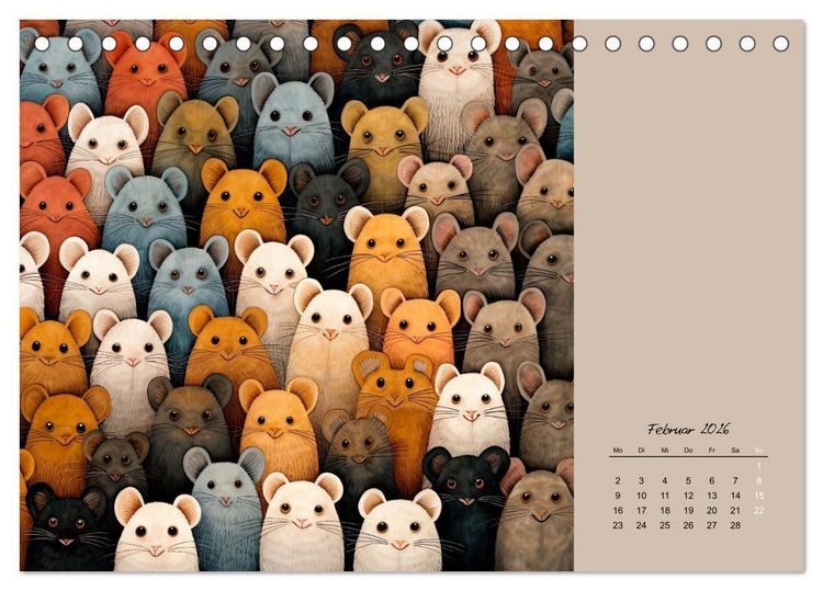 Produktbild: Tierisches Gewimmel (Tischkalender 2026 DIN A5 quer), CALVENDO Monatskalender