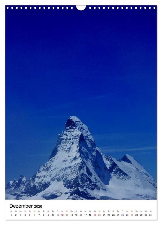 Produktbild: Horu Matterhorn im Hochformat (Wandkalender 2026 DIN A3 hoch), CALVENDO Monatskalender