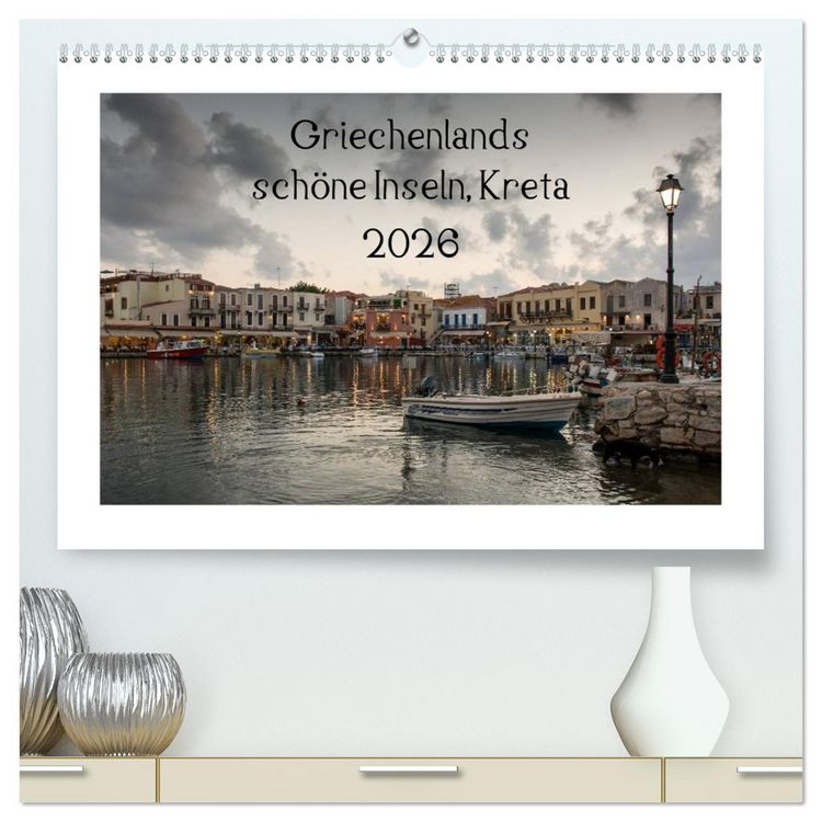 Produktbild: Griechenlands sch&ouml;ne Inseln, Kreta (hochwertiger Premium Wandkalender 2026 DIN A2 quer), Kunstdruck in Hochglanz