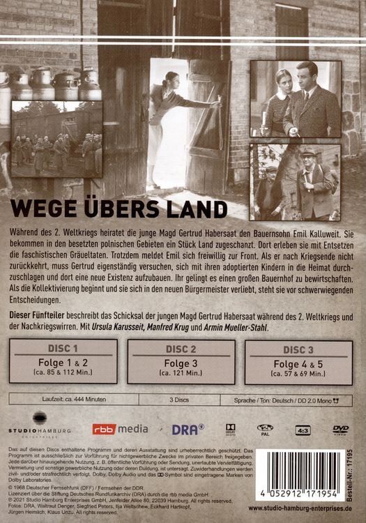 Produktbild: Wege &uuml;bers Land (DDR-TV-Archiv) [3 DVDs]