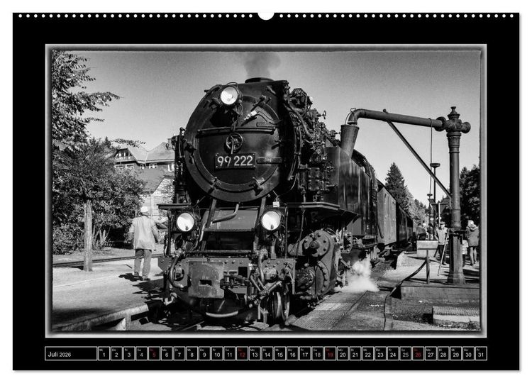 Produktbild: Unter Dampf - Eisenbahnromantik im Harz (Wandkalender 2026 DIN A2 quer), CALVENDO Monatskalender