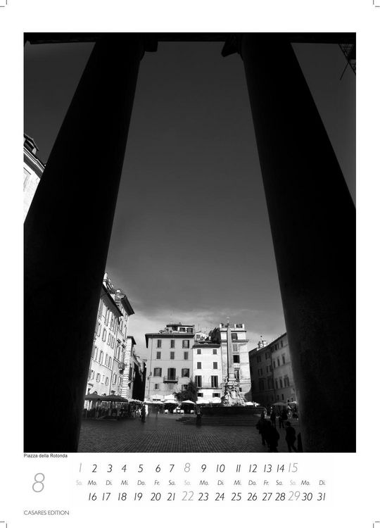 Produktbild: Rom schwarz-weiss Kalender 2027 &ndash; Wandkalender | Fotokalender Italien 59x42cm Grosses Format - . mit Historischen Motiven - Perfekt f&uuml;r Kunst, Architektur & Rom-Liebhaber