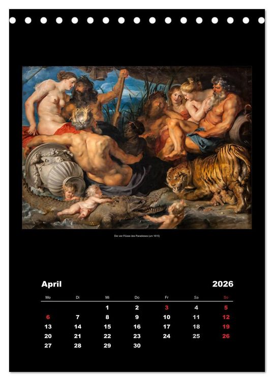 Produktbild: Peter Paul Rubens - Rubens (Tischkalender 2026 DIN A5 hoch), CALVENDO Monatskalender