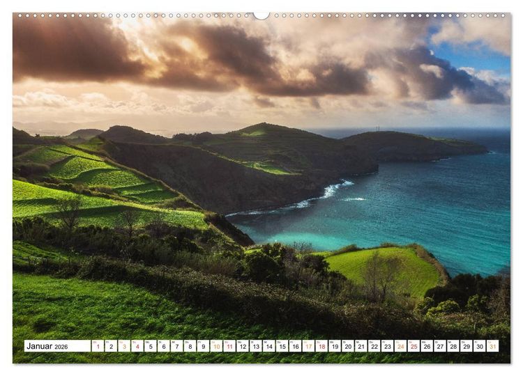 Produktbild: Azoren &ndash; Paradies im Atlantik (hochwertiger Premium Wandkalender 2026 DIN A2 quer), Kunstdruck in Hochglanz