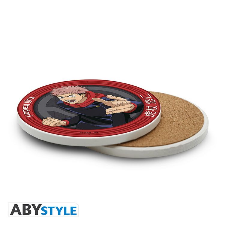 Produktbild: JUJUTSU KAISEN - Ceramic Coasters "Yuji Itadori"