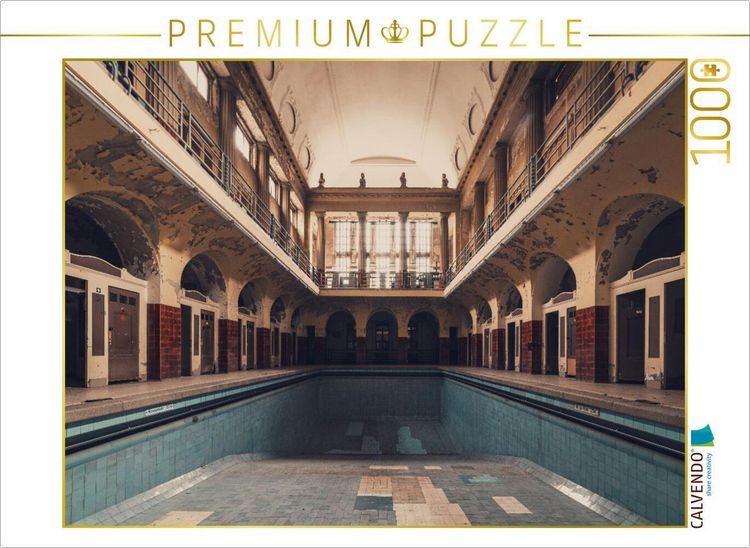 Produktbild: CALVENDO Puzzle Ein Motiv aus dem Kalender Das alte Stadtbad Leipzig | 1000 Teile Lege-Gr&ouml;&szlig;e 64x48cm Foto-Puzzle f&uuml;r gl&uuml;ckliche Stunden