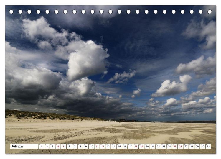 Produktbild: Insel Baltrum, Perle im Ostfriesischen Wattenmeer (Tischkalender 2026 DIN A5 quer), CALVENDO Monatskalender