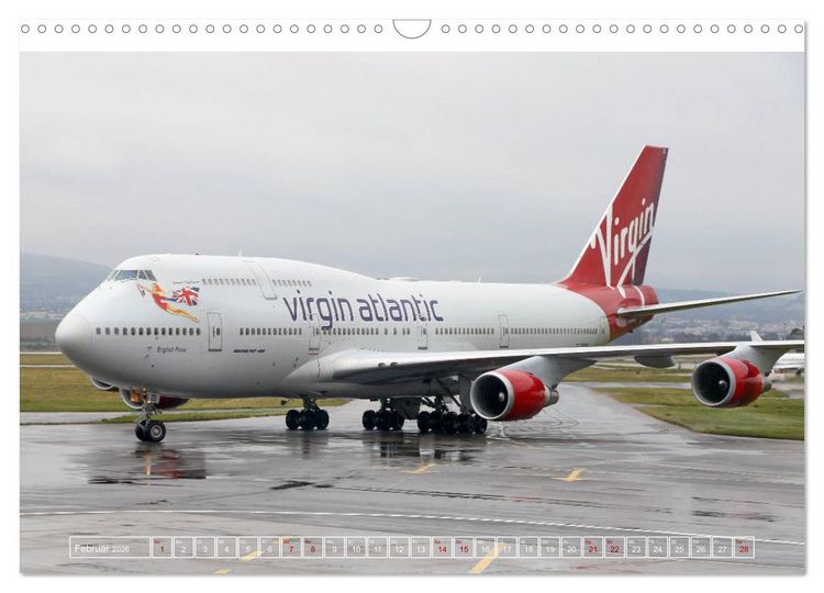 Produktbild: Boeing 747 - die K&ouml;nigin der L&uuml;fte (Wandkalender 2026 DIN A3 quer), CALVENDO Monatskalender