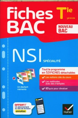 Produktbild: NSI sp&eacute;cialit&eacute;, terminale g&eacute;n&eacute;rale : nouveau bac