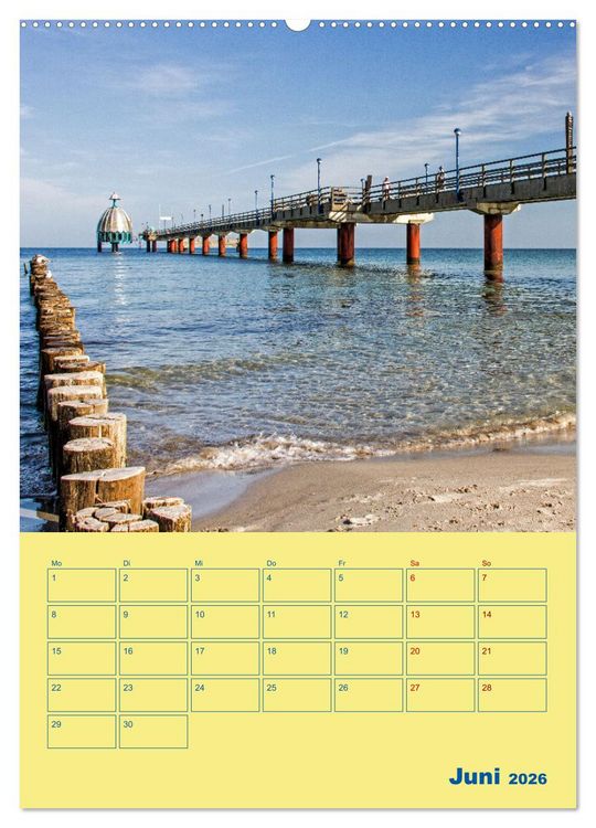 Produktbild: Sehnsuchtsort Fischland-Dar&szlig;-Zingst (hochwertiger Premium Wandkalender 2026 DIN A2 hoch), Kunstdruck in Hochglanz