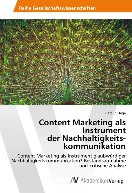 Produktbild: Content Marketing als Instrument der Nachhaltigkeits- kommunikation