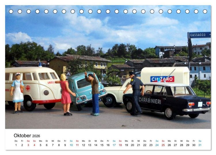 Produktbild: Polizeimodelle im Einsatz (Tischkalender 2026 DIN A5 quer), CALVENDO Monatskalender