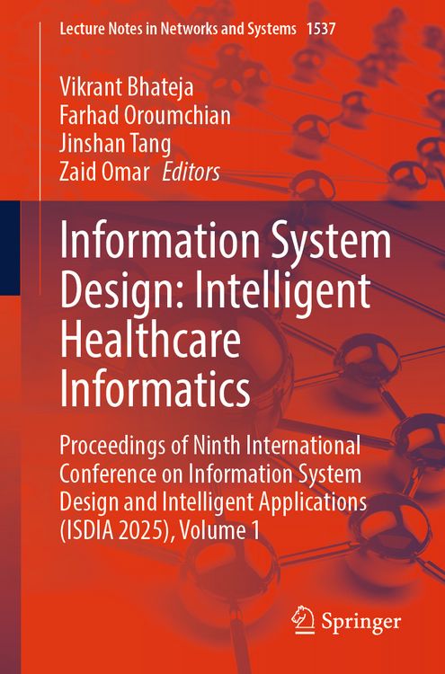 Produktbild: Information System Design: Intelligent Healthcare Informatics