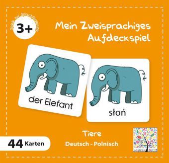Produktbild: Mein Zweisprachiges Aufdeckspiel, Tiere, Polnisch (Kinderspiel)