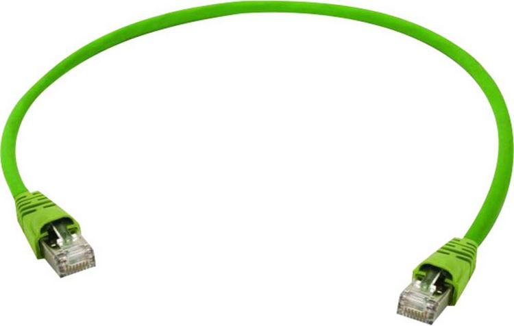 Produktbild: Teleg&auml;rtner 100008483 RJ45 Patchkabel CAT 6 S/FTP 3.00m Gelb, Gr&uuml;n 1St.
