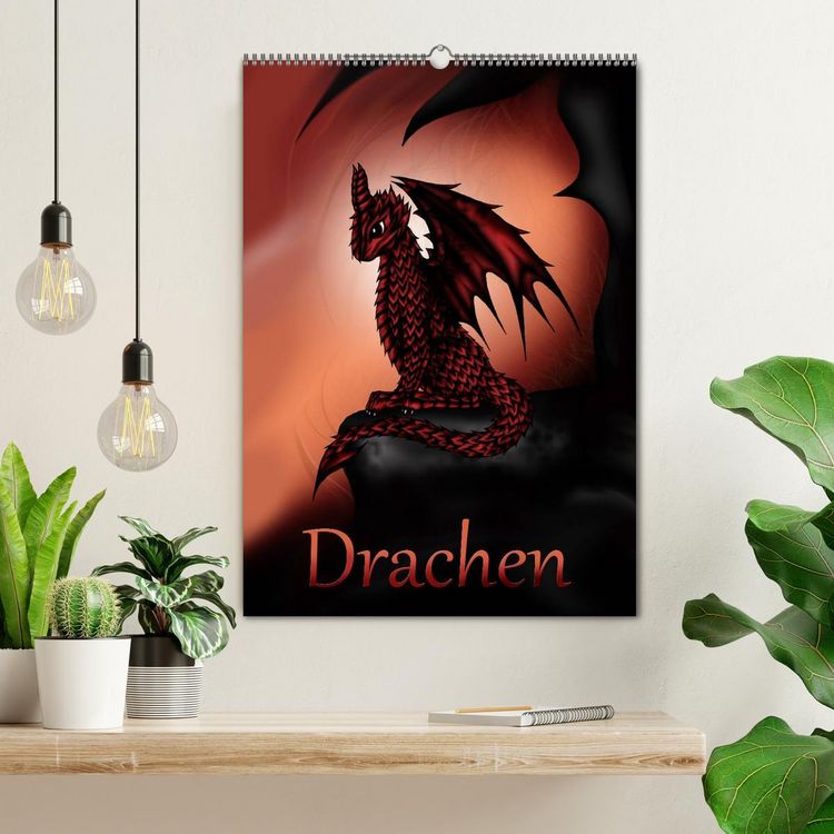 Produktbild: Drachen (Wandkalender 2026 DIN A2 hoch), CALVENDO Monatskalender
