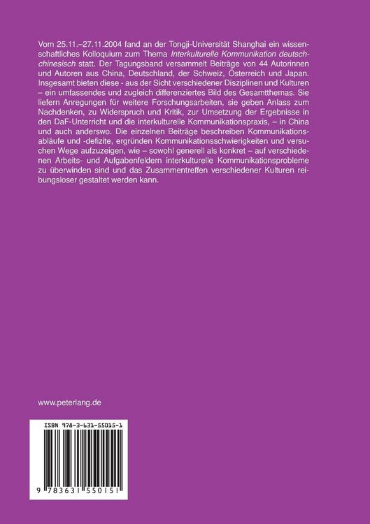 Produktbild: Interkulturelle Kommunikation Deutsch &ndash; Chinesisch