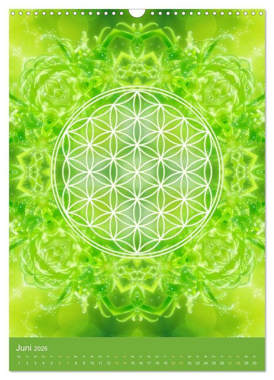 Produktbild: Blume des Lebens - Harmonie durch Symbolkraft (Wandkalender 2026 DIN A3 hoch), CALVENDO Monatskalender