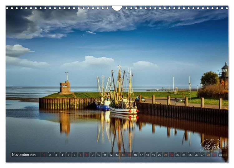 Produktbild: Friesland - Watt und Nordsee / CH-Version (Wandkalender 2026 DIN A3 quer), CALVENDO Monatskalender