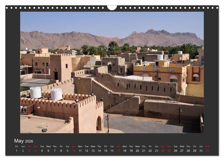 Produktbild: Magical Oman UK Version (Wall Calendar 2026 DIN A3 landscape), CALVENDO 12 Month Wall Calendar