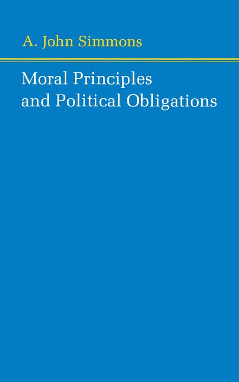 Produktbild: Moral Principles and Political Obligations