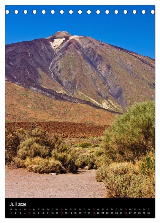 Produktbild: Teneriffa - Magie einer Insel (Tischkalender 2026 DIN A5 hoch), CALVENDO Monatskalender