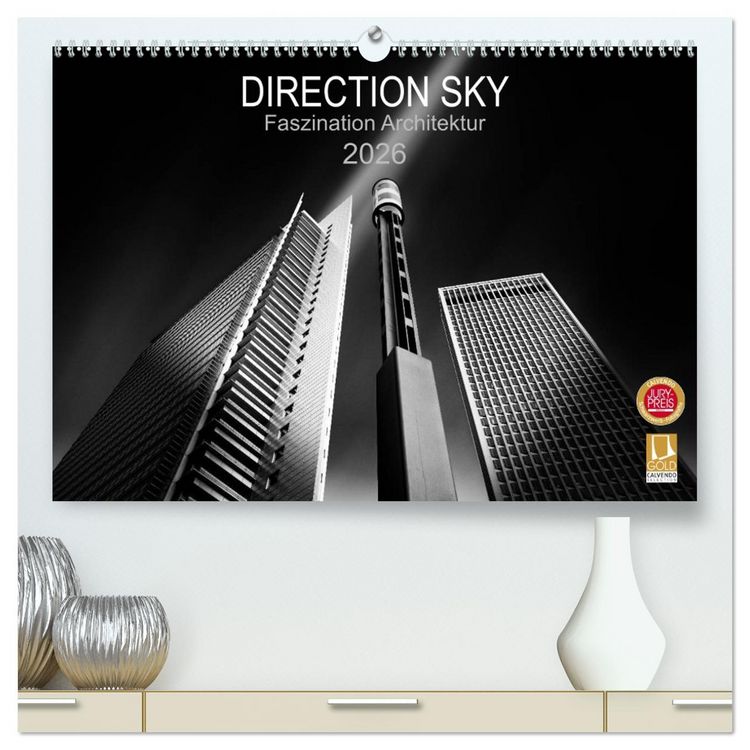 Produktbild: Direction Sky - Faszination Architektur 2026 (hochwertiger Premium Wandkalender 2026 DIN A2 quer), Kunstdruck in Hochglanz