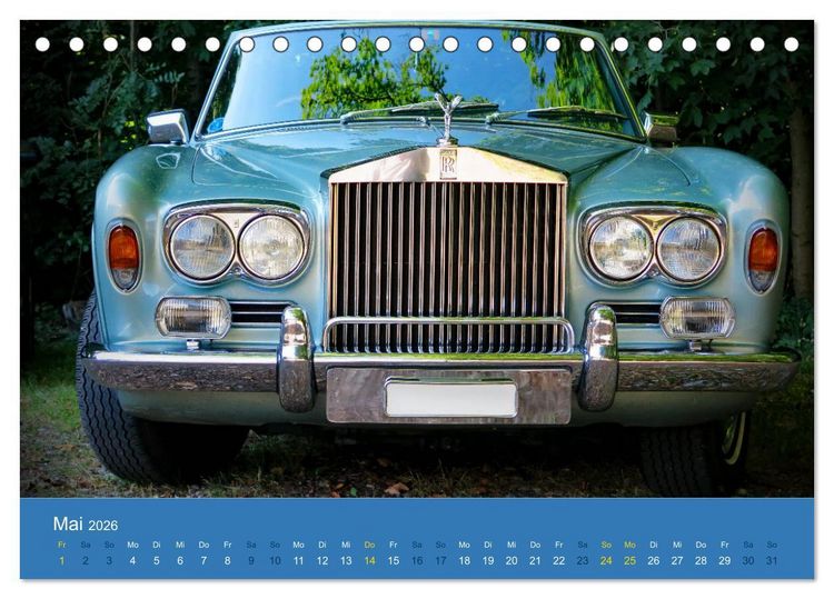 Produktbild: Rolls Royce Revival (Tischkalender 2026 DIN A5 quer), CALVENDO Monatskalender