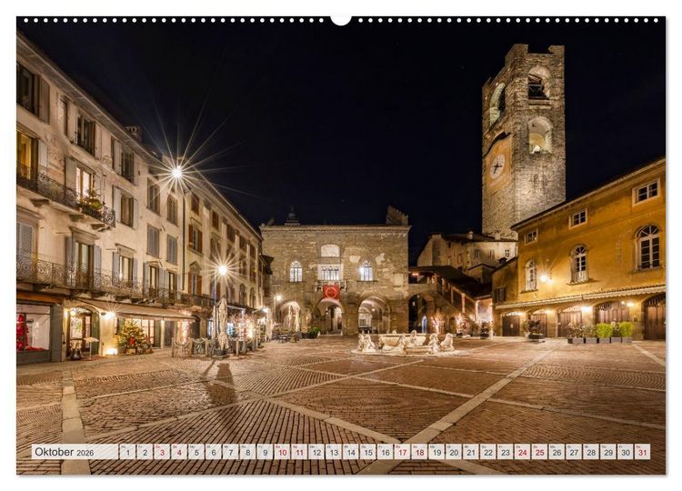 Produktbild: Bezauberndes Bergamo (hochwertiger Premium Wandkalender 2026 DIN A2 quer), Kunstdruck in Hochglanz