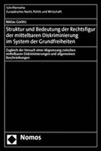 Produktbild: Struktur und Bedeutung der Rechtsfigur der mittelbaren Diskriminierung im System der Grundfreiheiten