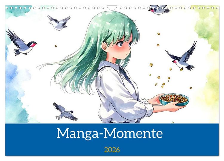 Produktbild: Manga-Momente (Wandkalender 2026 DIN A3 quer), CALVENDO Monatskalender