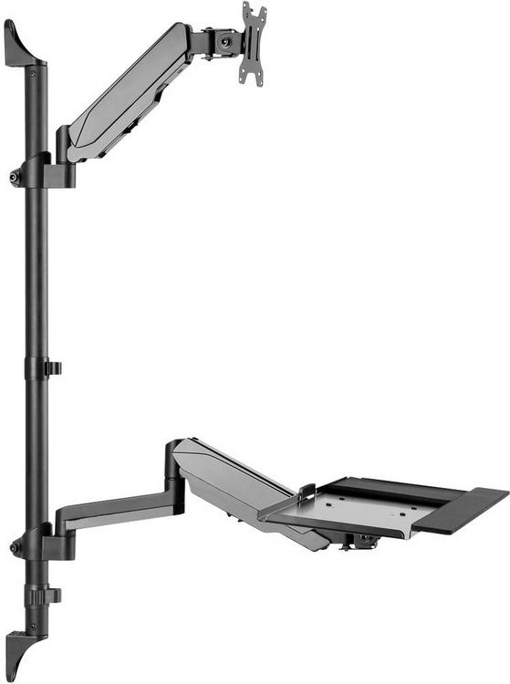 Produktbild: Digitus Monitor-Wandhalterung DA-90372 1 Display(s) 43,2 cm (17") - 81,3 cm (32") Schwarz H&ouml;henverstellbar, Schwenkbar, Neigbar, Neigbar