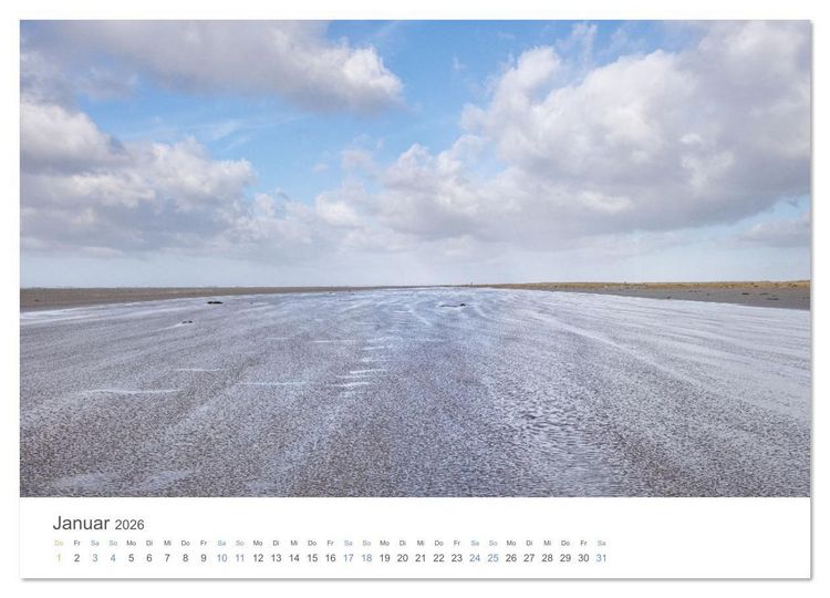 Produktbild: S&oslash;nderjylland - D&auml;nemarks S&uuml;den (hochwertiger Premium Wandkalender 2026 DIN A2 quer), Kunstdruck in Hochglanz