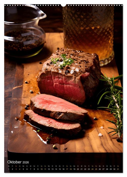 Produktbild: Meat Lovers - K&ouml;stliche Grill Abenteuer (hochwertiger Premium Wandkalender 2026 DIN A2 hoch), Kunstdruck in Hochglanz