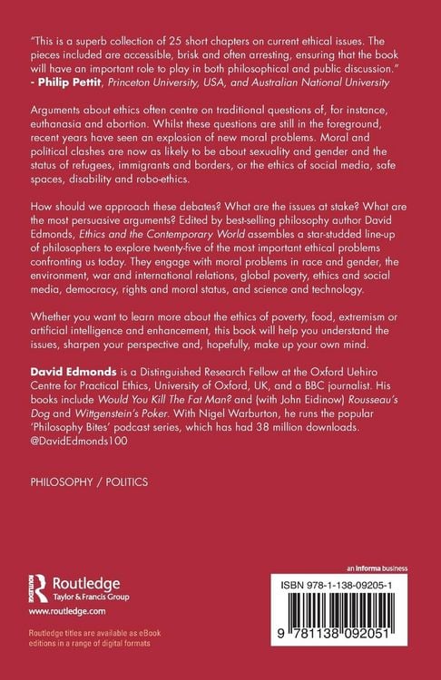 Produktbild: Ethics and the Contemporary World