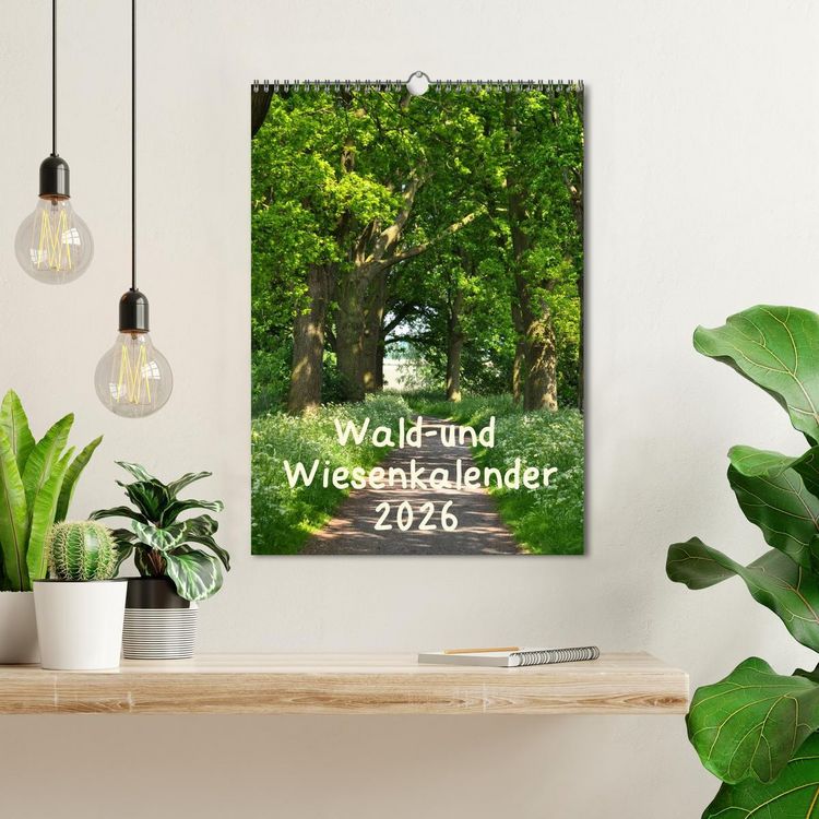 Produktbild: Wald- und Wiesenkalender 2026 Planer (Wandkalender 2026 DIN A3 hoch), CALVENDO Monatskalender