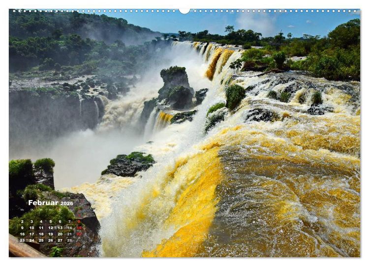 Produktbild: Argentinien. Die Iguaz&uacute;-Wasserf&auml;lle (hochwertiger Premium Wandkalender 2026 DIN A2 quer), Kunstdruck in Hochglanz