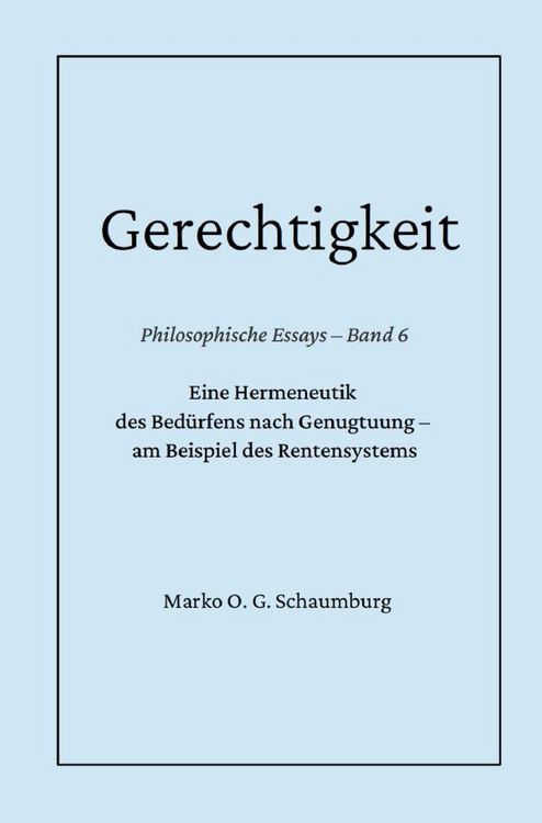 Produktbild: Philosophische Essays / Gerechtigkeit