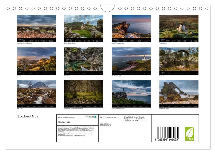 Produktbild: Scotland Alba (Wall Calendar 2027 DIN A4 landscape), CALVENDO 12 Month Wall Calendar