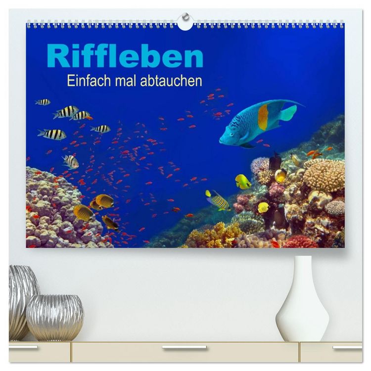 Produktbild: Riffleben - Einfach mal abtauchen (hochwertiger Premium Wandkalender 2026 DIN A2 quer), Kunstdruck in Hochglanz