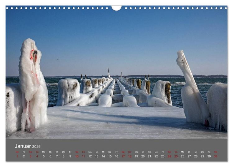 Produktbild: L&uuml;becker Bucht - Travem&uuml;nde - Niendorf - Timmendorf (Wandkalender 2026 DIN A3 quer), CALVENDO Monatskalender