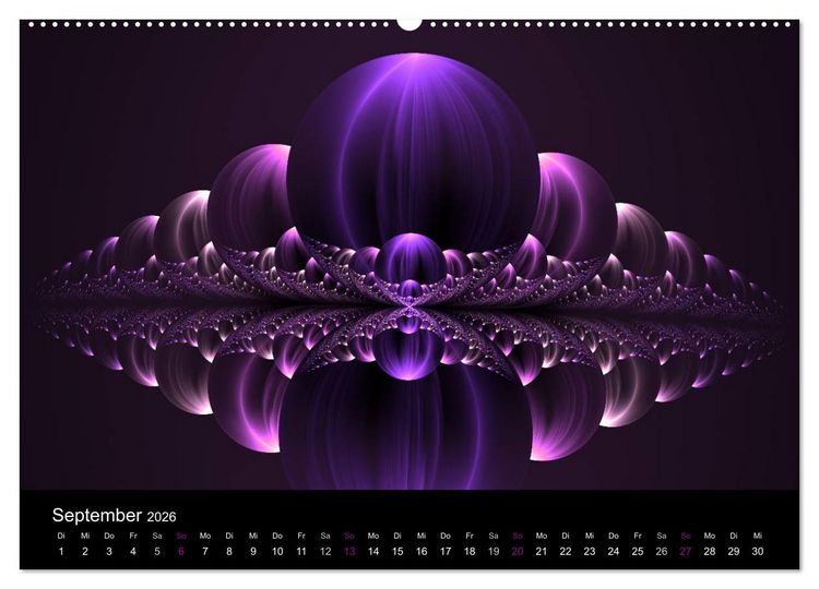 Produktbild: Die Farbe Lila (Wandkalender 2026 DIN A2 quer), CALVENDO Monatskalender