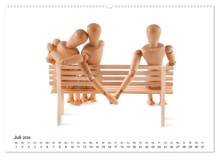 Produktbild: Und immer wieder mit Liebe (Wandkalender 2026 DIN A2 quer), CALVENDO Monatskalender