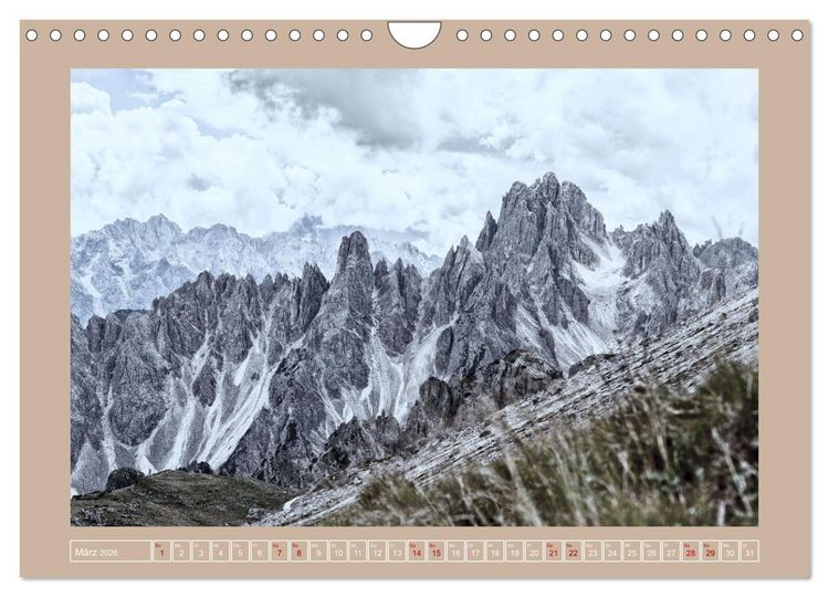 Produktbild: S&uuml;dtiroler Dolomiten (Wandkalender 2026 DIN A4 quer), CALVENDO Monatskalender