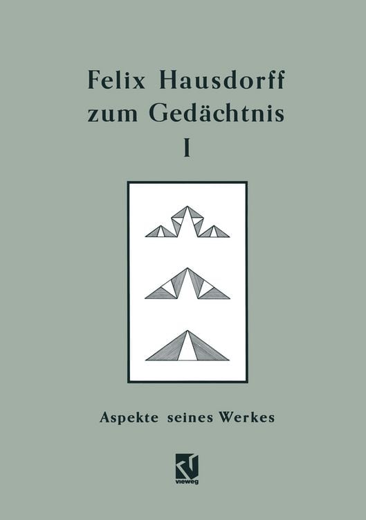 Produktbild: Felix Hausdorff zum Ged&auml;chtnis - Band I
