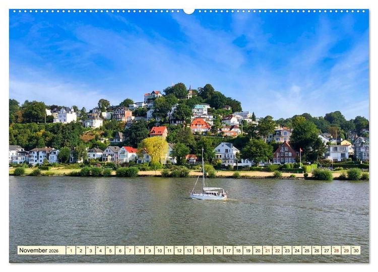 Produktbild: Die malerische Elbe (Wandkalender 2026 DIN A2 quer), CALVENDO Monatskalender