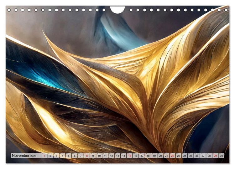 Produktbild: Flie&szlig;ende Formen (Wandkalender 2026 DIN A4 quer), CALVENDO Monatskalender